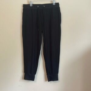 Derek Heart Black Capri Pants Women's Size Small Drawstring Waist With‎ Pockets